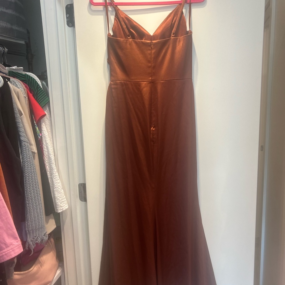 online bridesmaid dresses revelry Ariel Convertible Satin Dress main image 1